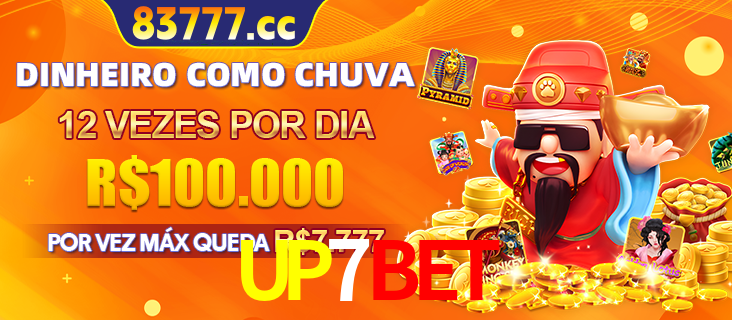 Banner do programa de recompensas Recomende para amigos do UP7BET, detalhando os bônus por convidar amigos, com prêmios que chegam a R$288.888.